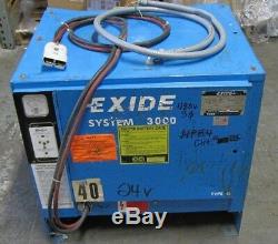 Exide System 3000 Battery Charger 24 VDC 12 Cells 208 / 230 / 460 3 Phase