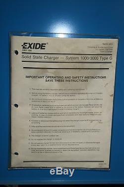 Exide System 3000 Solid State Battery Charger (G3-12-865B)