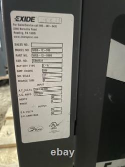 Exide WG3-12-550 Forklift Battery Charger WG3-12-550B Forklift Equipment Charger