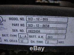 Exide Workhog 24vDC Forklift Battery Charger 865A. H. 208/240/480V W3-12-865