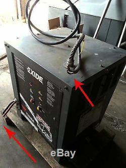 Exide Yuasa Workhog 24vdc, 208-240-480vac Industrial Battery Charger, 1 Ph, Used