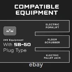 FORM 24 Volt Battery Charger for Forklift, Electric Pallet Jack, Floor Scrubber