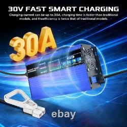 Fast 24V 30A Forklift Battery Charger, 24 Volt Battery Charger with LCD Display
