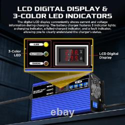 Fast 24V 30A Forklift Battery Charger, 24 Volt Battery Charger with LCD Display