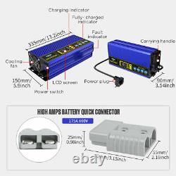 Fast Charge Fully-Automatic Smart Portable Battery Charger Car Forklift 24V 30A