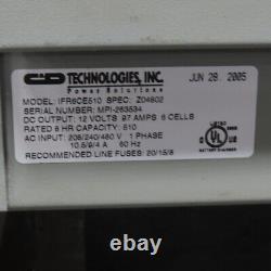 Ferro Charge IFR6CE510 12V 97A Forklift Battery Charger 6-Cell 240/480V 510AH