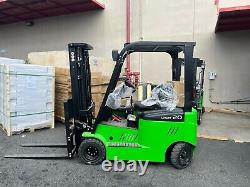 Forklift 2 Ton Mass Height 177 in LFP Lithium battery 48v Electrical Charger New