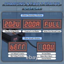 Forklift Battery Charger 24V 20A Fully Automatic Smart Charging, Pallet Jack/