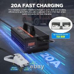 Forklift Battery Charger 24V 20A Smart Forklift Charger 24 Volt 600W