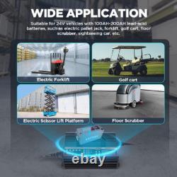 Forklift Battery Charger 24V 20A Smart Forklift Charger 24 Volt 600W Auto Pallet