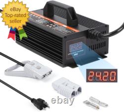 Forklift Battery Charger 24V 20A Smart Forklift Charger 24 Volt 600W Auto Pallet