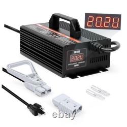 Forklift Battery Charger 24V 20A Smart Trickle Charger with LCD Display, 24