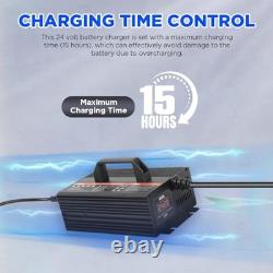 Forklift Battery Charger 24V 20A Smart Trickle Charger with LCD Display, 24