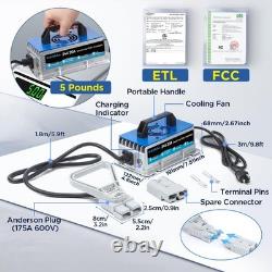 Forklift Battery Charger 24V 20A Trickle Charging Pallet Jack blue