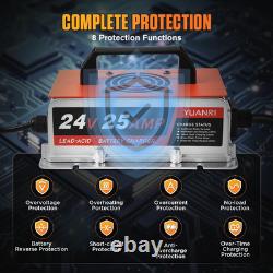 Forklift Battery Charger 24V 25A, IP67 Waterproof, 24 Volt Battery Charger 25 Am