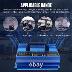 Forklift Battery Charger 24V 30A Automatic Smart Charger, Automotive Battery