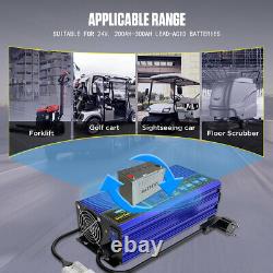 Forklift Battery Charger 24V 30A Golf Cart Floor Scrubber Smart Fast Charger