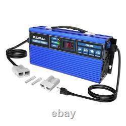 Forklift Battery Charger 24V 30A Smart 24 Volt Charger 900W Fully-Auto LCD Blue