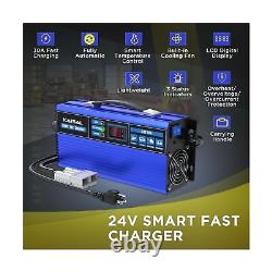 Forklift Battery Charger 24V 30A Smart Golf Cart Battery Charger Fully-Automa