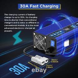 Forklift Battery Charger 24V 30A Smart Golf Cart Battery Charger Fully-Automa