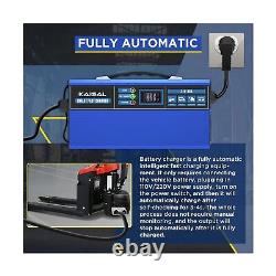 Forklift Battery Charger 24V 30A Smart Golf Cart Battery Charger Fully-Automa