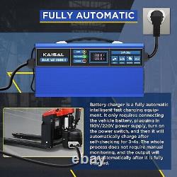 Forklift Battery Charger 24V 30A Smart Golf Cart Battery Charger Fully-Automa