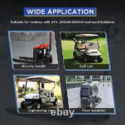Forklift Battery Charger 24V 30A Smart Golf Cart Battery Charger Fully-Automa