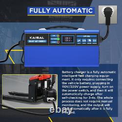 Forklift Battery Charger 24V 30A Smart Golf Cart Battery Charger Fully-Automatic