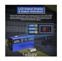 Forklift Battery Charger 24V 30A Smart Golf Cart Battery Charger Fully-Automatic