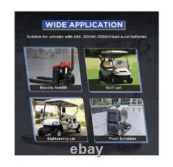 Forklift Battery Charger 24V 30A Smart Golf Cart Battery Charger Fully-Automatic