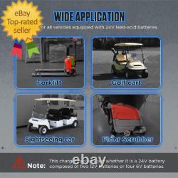 Forklift Battery Charger 24V 30A Smart Trickle Charger, IP67 Waterproof, 24 Volt