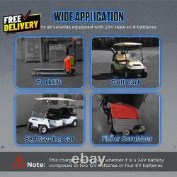 Forklift Battery Charger 24V 30A Smart Trickle Charger IP67 Waterproof 24 Volt