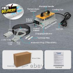 Forklift Battery Charger 24V 30A Smart Trickle Charger IP67 Waterproof 24 Volt