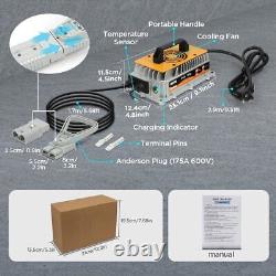 Forklift Battery Charger 24V 30A with Anderson Plug for Pallet Jack 1250W