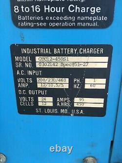 Forklift Battery Charger 24 Volt / 12 AMP / Single Phase
