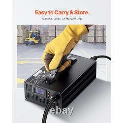 Forklift Battery Charger Smart Fully Automatic 24V 30A Fast Portable