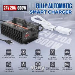 Forklift Digital Battery Charger 24V 20A Single Phase Smart Charger Automatic