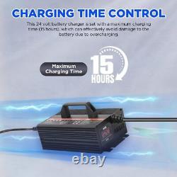 Forklift Digital Battery Charger 24V 20A Single Phase Smart Charger Automatic