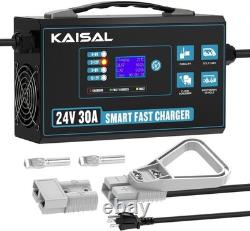 Forklift Smart Battery Charger 24V/30A, Pallet Jack, Stacker, Scrubber, Lifter