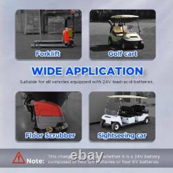Fully Automatic Golf Cart Forklift Battery Charger 24V 20A for Lead-Acid Battery