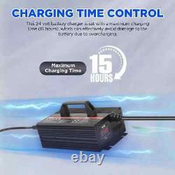 Fully Automatic Golf Cart Forklift Battery Charger 24V 20A for Lead-Acid Battery