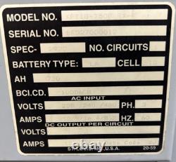 GNB 36V EF Automatic Forklift Battery Charger 750 AMP HOUR 208/230/480 V INPUT