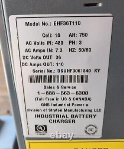 GNB EHF36T110 High Frequency Forklift Charger SB350 Plug