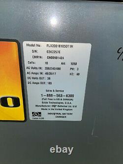 GNB Forklift Battery Charger FLX200181050T1H 36v volt 165 amps 18 cell #3 FLAW