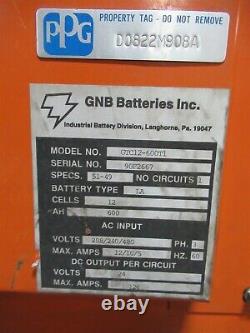 GNB GTC12-600T1 FerroCharger Battery LA Charger 12 Cell Forklift Free Shipping