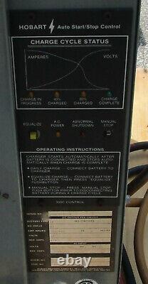 HOBART BATTERY CHARGER TYPE LA 24VDC 12-CELL 865H3-12 3PH 208/240/480V Used T/O