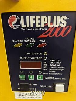 Hawker Life Plus 2000 24v 36v 48v fork lift battery charger 480v 3ph wall mountd