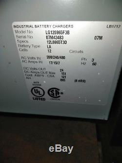 Hawker Lifeguard 24V 3 Phase Forklift Battery Charger 865 AH