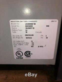 Hawker Lifeguard Battery Charger 3 Phase, 72 Volt, 151 Amp 865AH LG360865F3B