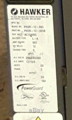 Hawker PH3R-12-865 Power Guard HP Pro Forklift Battery Charger